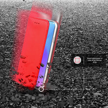Carica l'immagine nel visualizzatore di Gallery, Moozy Case Flip Cover for Xiaomi Mi 9T, Xiaomi Mi 9T Pro, Redmi K20, Red - Smart Magnetic Flip Case with Card Holder and Stand