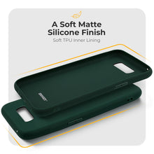 Ladda upp bild till gallerivisning, Moozy Minimalist Series Silicone Case for Xiaomi Poco X3 Pro and X3 NFC, Midnight Green - Matte Finish Lightweight Mobile Phone Case Slim Soft Protective TPU Cover with Matte Surface