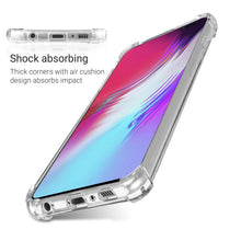 Ladda upp bild till gallerivisning, Moozy Shock Proof Silicone Case for Samsung S10 - Transparent Crystal Clear Phone Case Soft TPU Cover