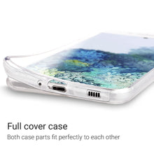 Carica l'immagine nel visualizzatore di Gallery, Moozy 360 Degree Case for Samsung S20 Plus - Transparent Full body Slim Cover - Hard PC Back and Soft TPU Silicone Front
