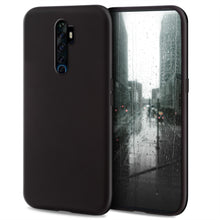 Load image into Gallery viewer, Moozy Minimalist Series Silicone Case for Oppo Reno2 Z, Black - Matte Finish Slim Soft TPU Cover