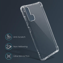 Load image into Gallery viewer, Moozy Shock Proof Silicone Case for Huawei Nova 5T and Honor 20 - Transparent Crystal Clear Phone Case Soft TPU Cover