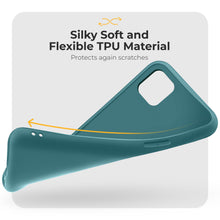 Lade das Bild in den Galerie-Viewer, Moozy Minimalist Series Silicone Case for iPhone 12, iPhone 12 Pro, Blue Grey - Matte Finish Slim Soft TPU Cover