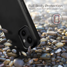 Charger l'image dans la galerie, Moozy Lifestyle. Silicone Case for iPhone 13, Black - Liquid Silicone Lightweight Cover with Matte Finish