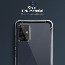 Ladda upp bild till gallerivisning, Moozy Shock Proof Silicone Case for Samsung A51 - Transparent Crystal Clear Phone Case Soft TPU Cover