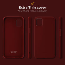 Load image into Gallery viewer, Moozy Minimalist Series Silicone Case for Oppo Find X3 Pro, Wine Red - Matte Finish Lightweight Mobile Phone Case Slim Soft Protective TPU Cover with Matte Surface