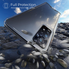 Ladda upp bild till gallerivisning, Moozy Xframe Shockproof Case for Xiaomi Redmi Note 11 and 11S - Transparent Rim Case, Double Colour Clear Hybrid Cover with Shock Absorbing TPU Rim