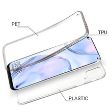 Ladda upp bild till gallerivisning, Moozy 360 Degree Case for Huawei P40 Lite - Transparent Full body Slim Cover - Hard PC Back and Soft TPU Silicone Front