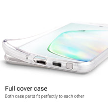 Carica l'immagine nel visualizzatore di Gallery, Moozy 360 Degree Case for Samsung Note 10 Plus - Full body Front and Back Slim Clear Transparent TPU Silicone Gel Cover