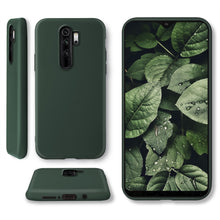 Ladda upp bild till gallerivisning, Moozy Minimalist Series Silicone Case for Xiaomi Redmi Note 8 Pro, Midnight Green - Matte Finish Slim Soft TPU Cover