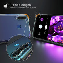 Carica l'immagine nel visualizzatore di Gallery, Moozy Xframe Shockproof Case for Huawei P30 Lite - Transparent Rim Case, Double Colour Clear Hybrid Cover with Shock Absorbing TPU Rim