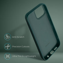 Load image into Gallery viewer, Moozy Lifestyle. Silicone Case for Samsung A22 5G, Dark Green - Liquid Silicone Lightweight Cover with Matte Finish and Soft Microfiber Lining, Premium Silicone Case