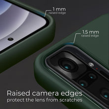 Ladda upp bild till gallerivisning, Moozy Lifestyle. Silicone Case for Xiaomi Redmi Note 10 Pro, Redmi Note 10 Pro Max, Dark Green - Liquid Silicone Lightweight Cover with Matte Finish