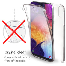 Carica l'immagine nel visualizzatore di Gallery, Moozy 360 Degree Case for Samsung A50 - Transparent Full body Slim Cover - Hard PC Back and Soft TPU Silicone Front