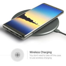 Afbeelding in Gallery-weergave laden, Moozy 360 Degree Case for Samsung Note 8 - Full body Front and Back Slim Clear Transparent TPU Silicone Gel Cover