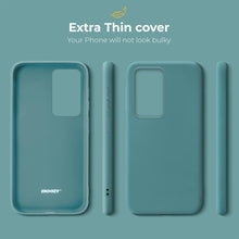 Ladda upp bild till gallerivisning, Moozy Minimalist Series Silicone Case for Samsung A13 4G, Blue Grey - Matte Finish Lightweight Mobile Phone Case Slim Soft Protective TPU Cover with Matte Surface