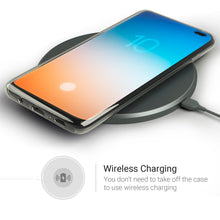 Carica l'immagine nel visualizzatore di Gallery, Moozy 360 Degree Case for Samsung S10 Plus - Full body Front and Back Slim Clear Transparent TPU Silicone Gel Cover