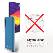 Carica l'immagine nel visualizzatore di Gallery, Moozy 360 Degree Case for Samsung A50 - Full body Front and Back Slim Clear Transparent TPU Silicone Gel Cover