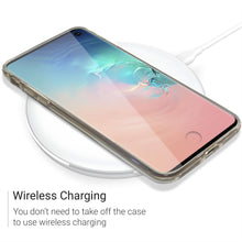 Ladda upp bild till gallerivisning, Moozy 360 Degree Case for Samsung S10 - Transparent Full body Slim Cover - Hard PC Back and Soft TPU Silicone Front