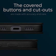 Ladda upp bild till gallerivisning, Moozy Marble Black Flip Case for iPhone 12, iPhone 12 Pro - Flip Cover Magnetic Flip Folio Retro Wallet Case