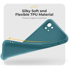 Load image into Gallery viewer, Moozy Minimalist Series Silicone Case for Xiaomi Mi 11 Lite 5G and 4G, Blue Grey - Matte Finish Lightweight Mobile Phone Case Slim Soft Protective