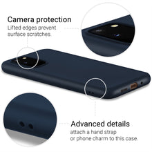 Load image into Gallery viewer, Moozy Lifestyle. Designed for Samsung S20 FE Case, Midnight Blue - Liquid Silicone Cover with Matte Finish and Soft Microfiber Lining