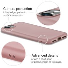 Afbeelding in Gallery-weergave laden, Moozy Minimalist Series Silicone Case for iPhone SE 2020, iPhone 8 and iPhone 7, Rose Beige - Matte Finish Slim Soft TPU Cover