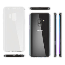 Carica l'immagine nel visualizzatore di Gallery, Moozy 360 Degree Case for Samsung A8 2018 - Full body Front and Back Slim Clear Transparent TPU Silicone Gel Cover