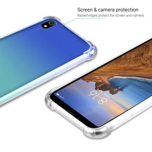 Ladda upp bild till gallerivisning, Moozy Shock Proof Silicone Case for Xiaomi Redmi 7A - Transparent Crystal Clear Phone Case Soft TPU Cover