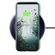 Cargar imagen en el visor de la galería, Moozy Minimalist Series Silicone Case for Samsung S8, Blue Grey - Matte Finish Slim Soft TPU Cover