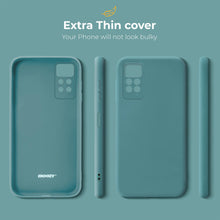 Load image into Gallery viewer, Moozy Minimalist Series Silicone Case for Xiaomi Redmi Note 11 Pro 5G and 4G, Blue Grey - Matte Finish Lightweight Mobile Phone Case Slim Soft Protective TPU Cover with Matte Surface