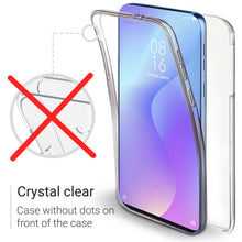 Charger l'image dans la galerie, Moozy 360 Degree Case for Xiaomi Mi 9T, Xiaomi Mi 9T Pro, Redmi K20 - Transparent Full body Slim Cover - Hard PC Back and Soft TPU Silicone Front