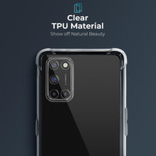 Load image into Gallery viewer, Moozy Shock Proof Silicone Case for Oppo A72, Oppo A52 and Oppo A92 - Transparent Crystal Clear Phone Case Soft TPU Cover