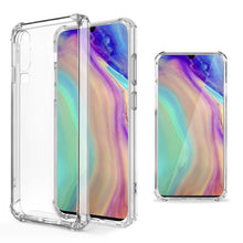 Ladda upp bild till gallerivisning, Moozy Shock Proof Silicone Case for Huawei P30 - Transparent Crystal Clear Phone Case Soft TPU Cover