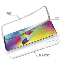 Load image into Gallery viewer, Moozy 360 Degree Case for Samsung M20 - Transparent Full body Slim Cover - Hard PC Back and Soft TPU Silicone Front