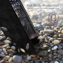 Ladda upp bild till gallerivisning, Moozy Marble Black Flip Case for iPhone SE 2020, iPhone 8, iPhone 7 - Flip Cover Magnetic Flip Folio Retro Wallet Case