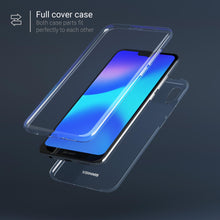 Load image into Gallery viewer, Moozy 360 Degree Case for Huawei P20 Lite - Full body Front and Back Slim Clear Transparent TPU Silicone Gel Cover