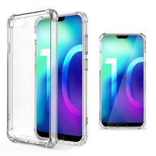 Ladda upp bild till gallerivisning, Moozy Shock Proof Silicone Case for Huawei Honor 10 - Transparent Crystal Clear Phone Case Soft TPU Cover