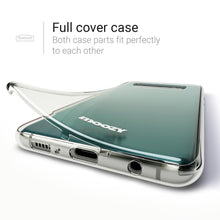 Ladda upp bild till gallerivisning, Moozy 360 Degree Case for Samsung S10 - Full body Front and Back Slim Clear Transparent TPU Silicone Gel Cover