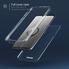 Ladda upp bild till gallerivisning, Moozy 360 Degree Case for Samsung S9 Plus - Full body Front and Back Slim Clear Transparent TPU Silicone Gel Cover