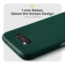 Ladda upp bild till gallerivisning, Moozy Minimalist Series Silicone Case for Xiaomi Poco X3 Pro and X3 NFC, Midnight Green - Matte Finish Lightweight Mobile Phone Case Slim Soft Protective TPU Cover with Matte Surface