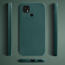 Load image into Gallery viewer, Moozy Lifestyle. Silicone Case for Xiaomi Redmi 10C, Dark Green - Liquid Silicone Lightweight Cover with Matte Finish and Soft Microfiber Lining, Premium Silicone Case