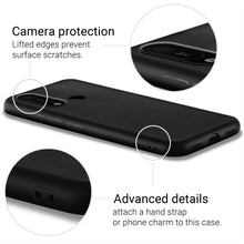 Ladda upp bild till gallerivisning, Moozy Lifestyle. Designed for Huawei Y6 2019 Case, Black - Liquid Silicone Cover with Matte Finish and Soft Microfiber Lining