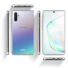 Carica l'immagine nel visualizzatore di Gallery, Moozy 360 Degree Case for Samsung Note 10 Plus - Full body Front and Back Slim Clear Transparent TPU Silicone Gel Cover