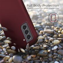 Load image into Gallery viewer, Moozy Lifestyle. Designed for Samsung S21 5G, Samsung S21 Case, Vintage Pink - Liquid Silicone Cover with Matte Finish and Soft Microfiber Lining