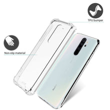 Załaduj obraz do przeglądarki galerii, Moozy Shock Proof Silicone Case for Xiaomi Redmi Note 8 Pro - Transparent Crystal Clear Phone Case Soft TPU Cover