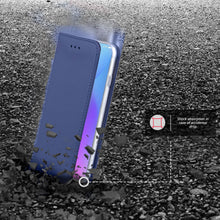 Load image into Gallery viewer, Moozy Case Flip Cover for Xiaomi Mi 9T, Xiaomi Mi 9T Pro, Redmi K20, Dark Blue - Smart Magnetic Flip Case with Card Holder and Stand