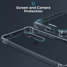 Ladda upp bild till gallerivisning, Moozy Shock Proof Silicone Case for Samsung A11 - Transparent Crystal Clear Phone Case Soft TPU Cover