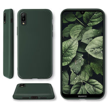 Ladda upp bild till gallerivisning, Moozy Minimalist Series Silicone Case for Huawei Y6 2019, Midnight Green - Matte Finish Slim Soft TPU Cover