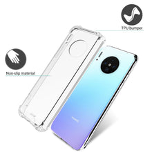 Ladda upp bild till gallerivisning, Moozy Shock Proof Silicone Case for Huawei Mate 30 Pro - Transparent Crystal Clear Phone Case Soft TPU Cover